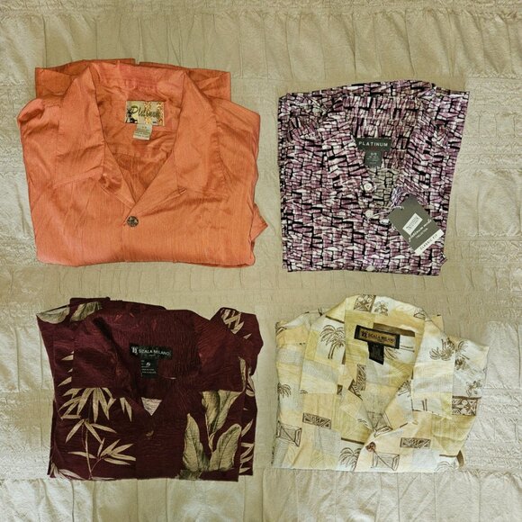 Mens shirts, lot of 4 size small, NWT short sleeves - Picture 1 of 5